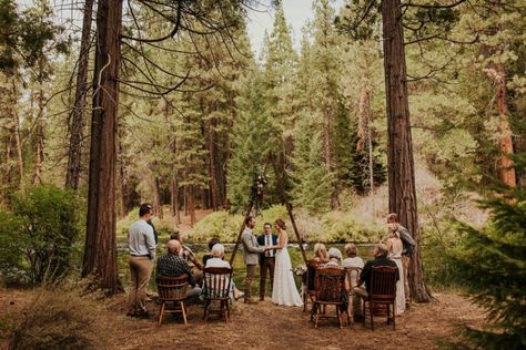 Campground Wedding in Central Oregon Victoria Carlson Photography Campsite Wedding, Campground Wedding, Viking Wedding, Surfing Pictures, Intimate Ceremony, Goth Wedding, Camp Wedding, Wedding Venue Decorations, Pacific Crest Trail