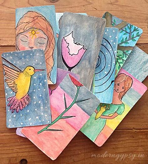 how to create your own oracle cards Oracle Cards Art, Diy Oracle Cards, Deck Modern, Diy Tarot Cards, Oracle Art, Oracle Cards Decks, Wiccan Spell Book, Oracle Tarot, Tarot Card Decks