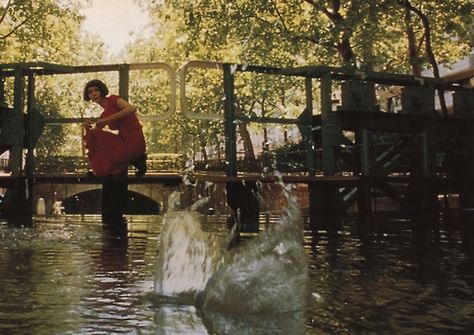 Amelie Poulain loves to skip stones at St Martins canal. Amélie Poulain Aesthetic, Amelie 2001, Audrey Tautou, Celebrity Style Icons, Parisian Life, La Seine, Film Inspiration, About Time Movie, Photography Projects