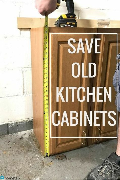 Kitchen Cabinets In Garage, Repurposed Kitchen Cabinets, Repurposed Kitchen, Bathroom Towel Storage, Wood Organization, Old Kitchen Cabinets, Kitchen Cabinets Diy, Diy Wall Shelves, Old Cabinets