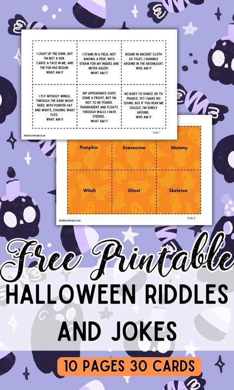 100 Spooky Halloween Riddles and Jokes For Kids With Answers (Free Printable) - In The Playroom Halloween Jokes For Kids Free Printable, Middle School Riddles, Halloween Riddles For Kids, School Riddles, Halloween Riddles, Funny Halloween Jokes, Fun Riddles, Monster Activities, Halloween Lesson