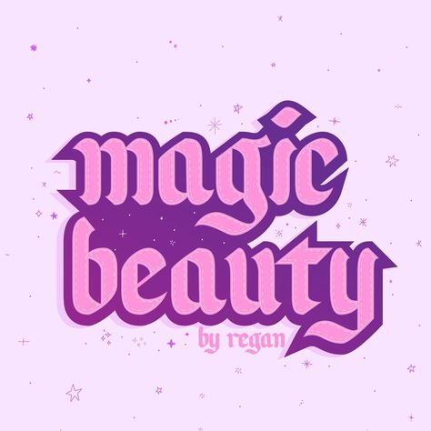 ✨💜 MAGIC BEAUTY 💜✨ how gorgeous is this logo for @magicbeautybyregan ?! So dreamy and the colours work so gorgeously together 😍 | Instagram Magic Logo Design, Dreamy Logo, Magic Logo, Purple Logo, Branding Graphic Design, Beauty Logo, June 30, Logo Branding, Logo Design