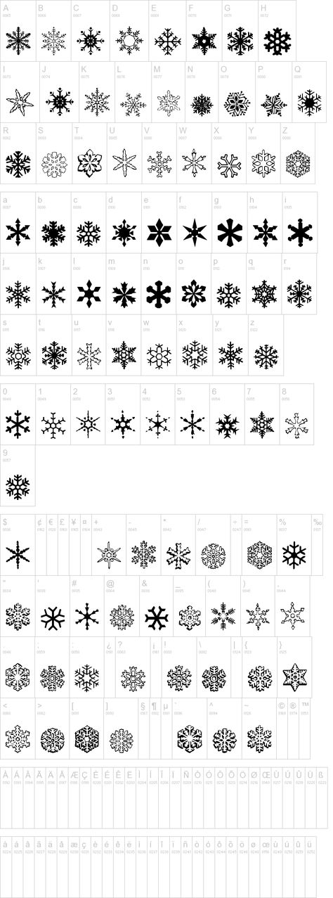 a snowflake font Snowflake Font, Website Drawing, Snow Tattoo, Snow Flake Tattoo, Muster Tattoos, Geniale Tattoos, Sternum Tattoo, Snow Flake, Pattern Tattoo