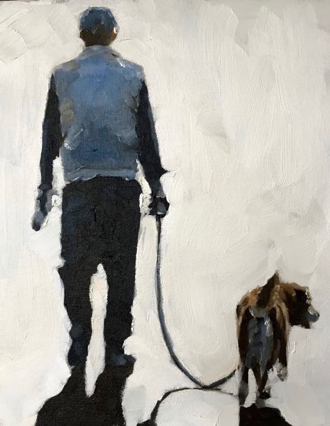 Dog Walking Painting Dog Walker Art PRINT Walking #art @EtsyMktgTool #animals #dogwalking #dogs #oilpainting #art #giclee #uk #artprint Dogs Walking, Walking Dogs, Boxer Dogs Art, Pet Paintings, Walker Art, Dog Print Art, Dog Painting, Painting People, Man And Dog