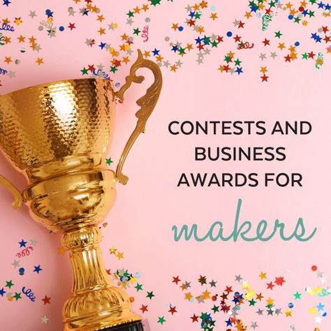 We’ve rounded up contests and awards programs that are especially geared towards small businesses, crafts businesses, and women-owned businesses so that you can more easily find a few that are relevant to what you do. ” Own Business Ideas, Grant Money, Business Awards, Business Grants, Creating A Business, Craft Business, Creative Business, A Business, Small Businesses