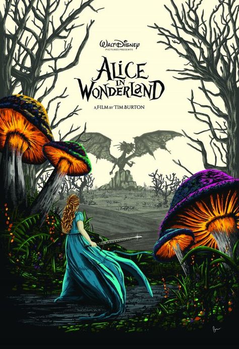 Alice In Wonderland Poster, Tim Burton Art, Horror Posters, Movie Poster Wall, Vintage Poster Art, Art Collage Wall, Room Posters, Cool Posters, Tim Burton