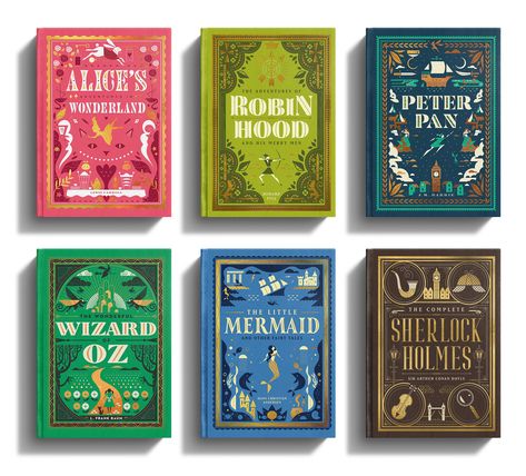 Mattson Creative - Classic Books Illustrator Projects, Book Swag, Creative Book Cover Designs, Illustrative Design, Interesting Packaging, Creative Book Covers, Book Boxes, Zodiac Book, Fao Schwarz