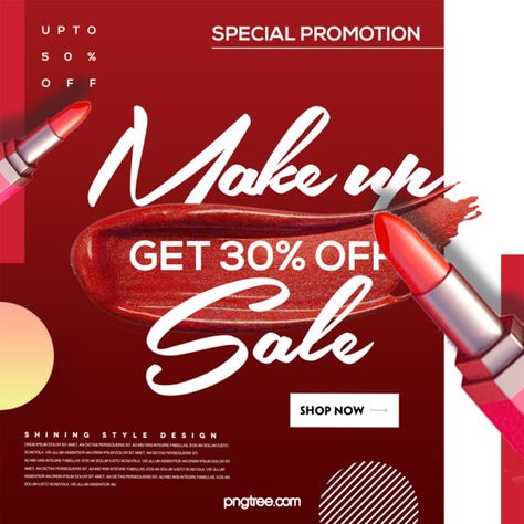 Simple Fashion Makeup Lipstick Promotion Promotional Sns Banner Lipstick Social Media Design, Lipstick Ads Design, Makeup Banner, Lipstick Ad, Lipstick Design, Bunting Design, Cafe Pictures, Banner Image, Cosmetics Banner