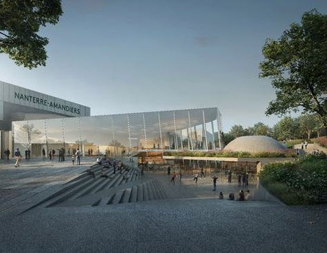 Image © Snøhetta. Modern Theatre, Theater Architecture, Renovation Architecture, Outdoor Theater, Architecture Images, Bar And Restaurant, Theatre Design, National Theatre, Urban Environment