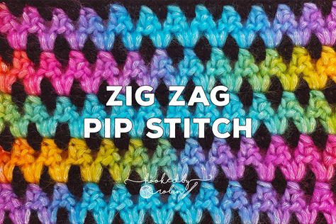 Zig Zag Stitch, Crochet Zig Zag Stitch, Crochet Zig Zag Pattern, Zig Zag Crochet Pattern, Crochet Knit Stitch Patterns, Zig Zag Crochet, Different Crochet Stitches, Crochet Tutorial Pattern, Advanced Crochet