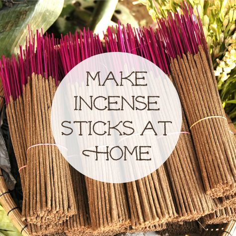 Make Incense Sticks at Home Make Incense Sticks, Make Incense, How To Make Incense, Homemade Incense, Diy Incense, Witchy Crafts, Herbal Magic, Smudge Sticks, Kitchen Witch