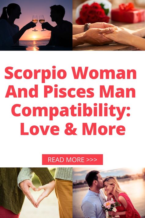 Explore the compatibility between a Scorpio woman and Pisces man in love and more. Discover how these two signs complement each other in various aspects of their relationship. Unveil the strengths and potential challenges of this astrological match to gain insights into their unique dynamics. Dive deeper into the world of zodiac compatibility with this intriguing pairing. Virgo Men In Love, Pisces Man In Love, Pisces Relationship, Pisces Compatibility, Virgo Man, Relationship Compatibility, Pisces Man, Virgo Women, Pisces Woman