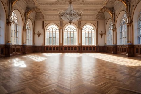 Ballroom In House, Ballroom Castle, Ballroom Interior, Castle Ballroom, Regency Ballroom, Royal Ballroom, Ballroom Floor, Ballroom Design, Empty Background