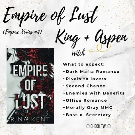 Empire Of Lust, Mafia Romance, Empire Series, Office Romance, Rina Kent, Second Chances, Universe, Lily, Romance