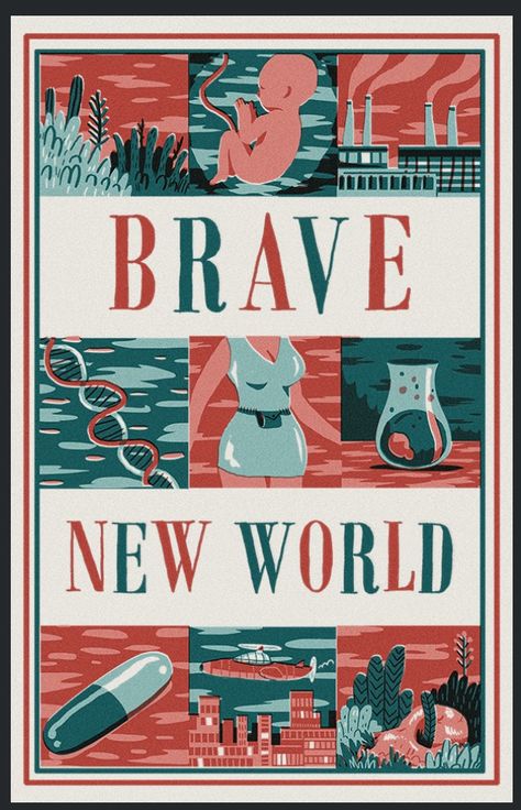 Brave New World Book, Uk History, Quack Quack, Aldous Huxley, Book Tattoo, Cool Books, Brave New World, Book Posters, Agatha Christie