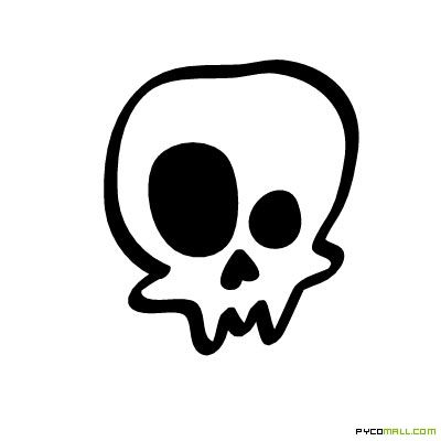 Cartoon Skull Drawing, Skull Drawing Simple, Punk Doodles, Skull Simple, Skull Doodle, Easy Skull Drawings, Skull Cartoon, Skull Images, Skull Y2k