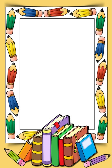 Free School Borders, Poster Design Kids, School Binder Covers, School Border, Png Frame, School Board Decoration, Colorful Borders Design, School Frame, School Wall Art