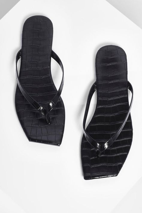 Croc Square Toe Flip Flops #sponsored, , #Paid, #sponsored, #Square, #Flops, #Flip, #Croc Heeled Flip Flops, Black Flip Flops, Keeping It Simple, Jelly Sandals, Black Wedges, High Life, Latest Shoes, Women's Footwear, Biker Jacket