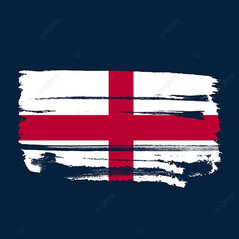 England Flag Art, England Clipart, England Watercolor, Flag England, History Of English Literature, Flag Clipart, Thailand Flag, Brush Strokes Painting, England Map