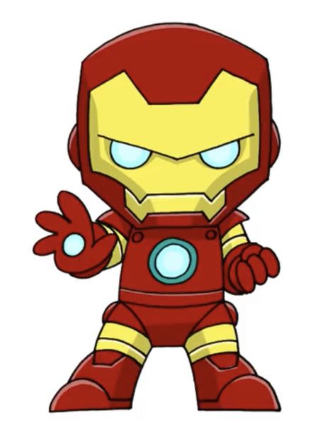 Chibi Marvel Characters, Iron Man Dibujo, Marvel Cartoon Drawings, Iron Man Cartoon, Superman Birthday, Chibi Marvel, Baby Avengers, Avengers Cartoon, Baby Superhero