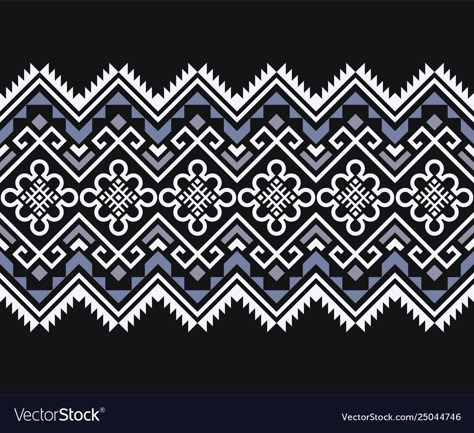 Geometric Borders Design, Geometric Border Design, Geometric Borders, Design Pattern Art, Geometric Ornament, Embroidery Hoop Wall Art, Aztec Style, Geometric Border, Border Embroidery Designs