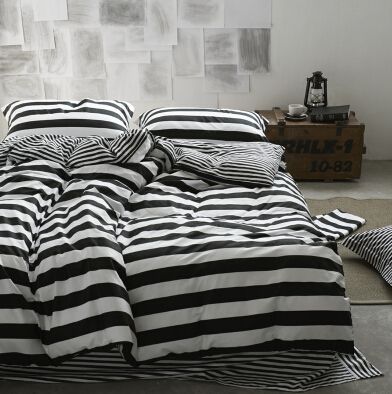 Cheap set pvc, Buy Quality set cushion directly from China set soccer Suppliers: 	 Product information 	Item name: black and white squares bedsheet sets 	Item no:10038 	Compose:100% cotton 	P Solid Bedding, Print Duvet Cover, Black Duvet Cover, Striped Bedding, Striped Duvet Covers, Reversible Duvet Covers, Duvet Covers Twin, Comforter Cover, Twin Duvet