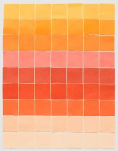 Orange Mosaic, Color Squares, Sunset Palette, Orange Palette, Paper Mosaic, Orange Tiles, Colour Shades, Motion Animation, Orange Colour