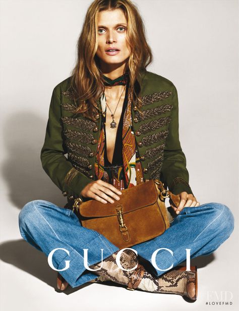 Gucci Spring 2000, Gucci Advertisement, Bohemian Editorial, 00s Hair, Brand Advertisement, Malgosia Bela, Fashion Advertisement, Alas Marcus Piggott, Fashion Still Life