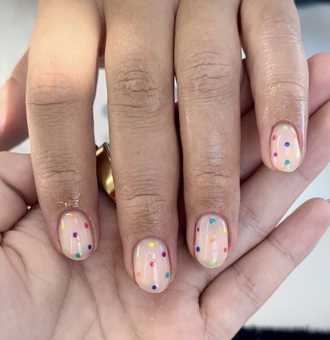 Nail Art Dots Design, Nails With Sprinkles, Dot French Tip Nails, Polka Dot Nail Art, Dot Nail Art, Drama Club, Polka Dot Nails, Dots Nails, Nails Only