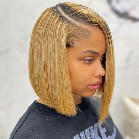 30 Marvelous Weave Hairstyles to Try in 2021 - Hair Adviser Quick Weave Bobs For Black Women Side Part, Bob Sew In Weave With Closure Side Part, Short Bob Sew In Weave With Closure, Side Path Hairstyles, Fixing Weavon Hairstyles, Side Part Bob Weave Sew Ins, Fixing Hairstyles, Bob Sew In Weave With Closure, Short Bob Sew In