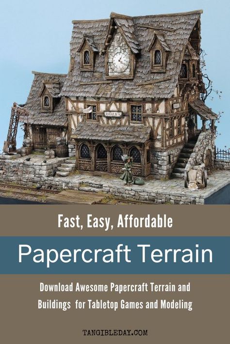 Are you looking for good papercraft terrain for Warhammer 40k, Kill Team, Infinity, or role playing games, like Dungeon and Dragons (DnD)? Paper models or papercraft is a budget-friendly, fast way to get awesome looking terrain and buildings on your tabletop. In this article, I show you 13 awesome sites and places you can download papercraft terrain and buildings for your wargaming or modeling needs. Terrain Building Dnd, Dnd Modular Terrain Diy, Dnd Terrain Diy Cardboard, Game Terrain Diy, Dnd Buildings Diy, Dungeons And Dragons Terrain, D&d Terrain Diy, Dnd Paper Miniatures, Diy Dnd Terrain