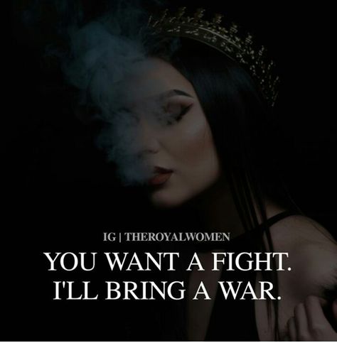 Quotes Warrior, Evil Queen Quotes, Womens Quotes, Queen Quotes Boss, Bad Girl Quotes, Self Inspirational Quotes, Boss Babe Quotes, Savage Quotes, One Friend