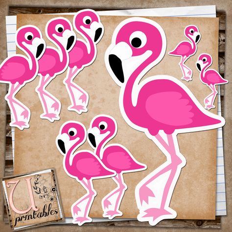 Sign up and receive the access- U printables by RebeccaB: FREE Printable - Flamingo Print and Cut Diy Flamingo Christmas Tree Ornaments, Flamingo Bulletin Board Ideas, Flamingo Template, Flamingo Printables, Flamingo Classroom, Pink Flamingo Party, Flamingo Craft, Flamingo Themed Party, Pineapple Theme