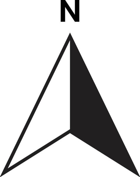 North Arrow Architecture, North Symbol, Compass Png, North Logo, Compass Arrow, North Compass, North Arrow, Compass Graphic, Compass Vector