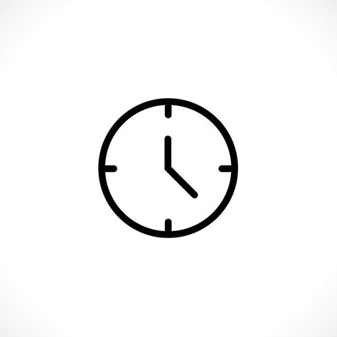 Clock icon. Clock Time symbol flat style. design web site icon, logo, app, UI. Illustration - Vector. EPS10. Time Symbol, Icon Clock, Site Icon, Ui Illustration, Passport Template, Dark Green Wallpaper, Time Icon, Clock Icon, Tea Brands