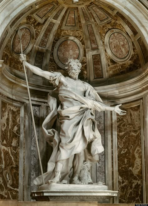 Vatican - Gian Lorenzo Bernini, St. Peter's Basilica: St. Longinus Vatican Art, Bernini Sculpture, Gian Lorenzo Bernini, Lorenzo Bernini, Istoria Artei, Classic Sculpture, Roman Sculpture, Greek Sculpture, Vatican Museums