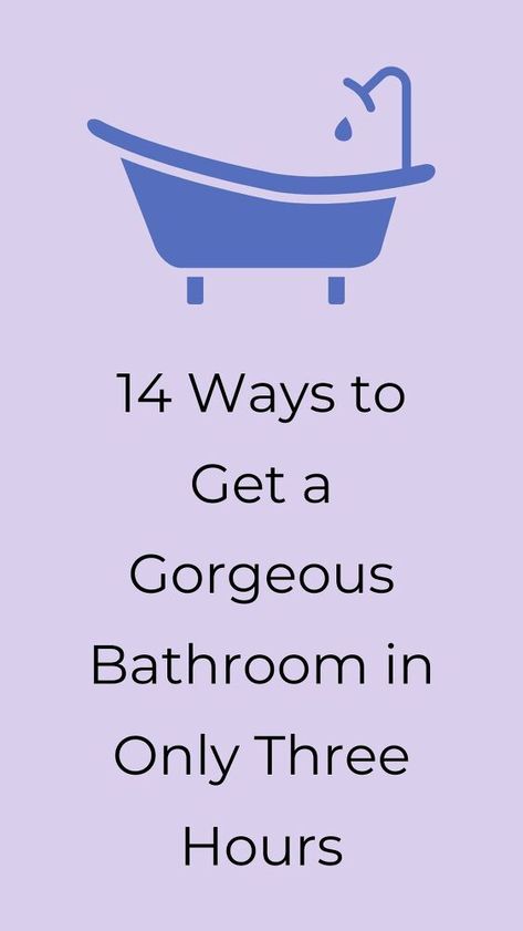 If you're looking for a quick bathroom update check out these cheap DIY bathroom decor ideas on a budget. #hometalk Quick Bathroom Updates, Diy Bathroom Decor Ideas, Lavender Bathroom, Funky Bathroom, Bathroom Decor Ideas On A Budget, Old Vanity, Distressed Mason Jars, Bathroom Caddy, Bath Makeover