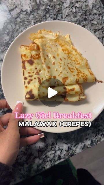 Lazy Girl Breakfast, Girl Breakfast, Crepes Recipe, Crepe Recipes, Lazy Girl, 2 Eggs, Pinch Of Salt, Samara, 2 Cups