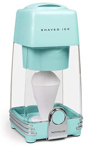 Amazon.com: Nostalgia IS2AQ Electric Shaved Ice and Snow Cone Maker, Aqua: Kitchen & Dining Snow Cone Maker, Snow Cone Machine, Reusable Plastic Cups, Vintage Shaving, Ice Snow, Snow Cone, Ice Machine, Snow Cones, Shaved Ice