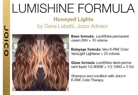 Honey Toner Formula, Lumishine Formulas, Joico Hair Color Formulas, Caramel Highlights Toner Formula, Joico Lumishine Toner Formulas, Joico Caramel Formula, Joico Formulas, Joico Toner Formula, Joico Lumishine Formulas