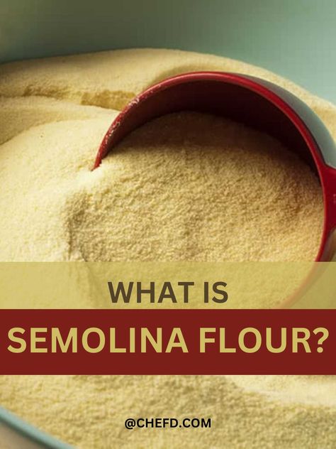 Semolina flour, crafted from the heart of durum wheat, is the essential ingredient behind some of the world's most beloved dishes. Its coarse texture and high protein content make it perfect for creating the perfect pasta, from silky strands of homemade spaghetti to the comforting embrace of gnocchi. Read more on:https://chefd.com/what-is-semolina-flour/ Semolina Flour, Homemade Spaghetti, Perfect Pasta, Gnocchi, High Protein, Wheat, Flour, Spaghetti, Pasta