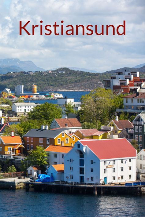 A view of Kristiansund in western Norway. Iceland Cruise, Salted Cod, Kristiansund, Norway Travel, Coastal Life, Watch Tower, Island Hopping, European Travel, Tourist Destinations