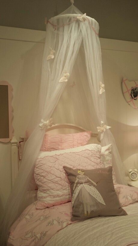 Pottery Barn Kids Canopy Bed Ideas Coquette, Princess Drapes Over Bed, Coquette Bed Canopy, Coquette Bedding Single, Princess Bed Colored Curtaibs, Rooms Decoration, Colourful Living Room Decor, Comfy Bedroom, Coquette Room