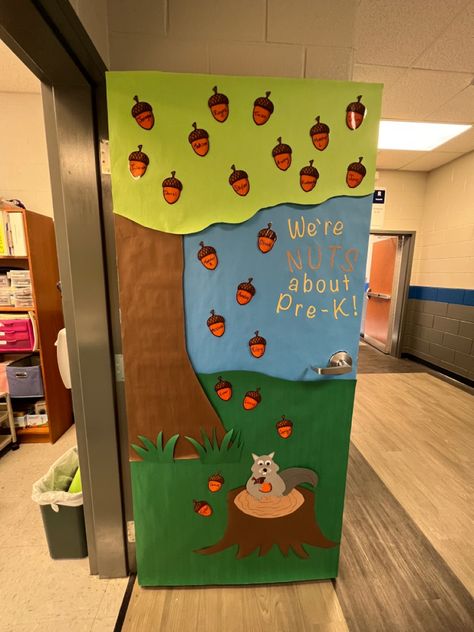 Nature Classroom Door, Nature Door Decorations Classroom, Forest Decorations Classroom, Tree Door Decoration, Tree Classroom Door, Nature Themed Classroom Door, Nature Classroom Door Ideas, Bambi Classroom Theme, Welcome Classroom Door