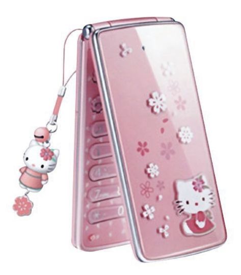 hello kitty flip phone in colour pink with sakura pink flowers and hello kitty phone charm Hello Kitty Flip Phone, Flip Phone Aesthetic, Hello Kitty Phone, Phone Template, Charmmy Kitty, Retro Gadgets, Retro Phone, Pink Hello Kitty, Flip Phone