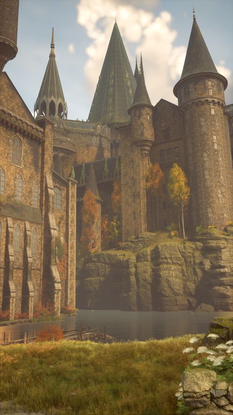 Hogwarts Legacy Visuals, Hogwarts Legacy Castle, Hogwarts Legacy Wallpaper, Hogwarts University, Hogwarts Visuals, Buildings Reference, Harry Potter Rpg, Harry Potter Castle, Hogwarts Dr