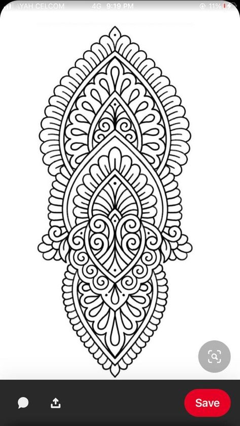 Indian Ornamental Design, Simple Mandala Tattoo, Small Nature Tattoo, Ornamental Mandala, Ornamental Vector, Blackwork Embroidery Patterns, Hand Tattoos For Girls, Line Art Flowers, Full Sleeve Tattoo Design