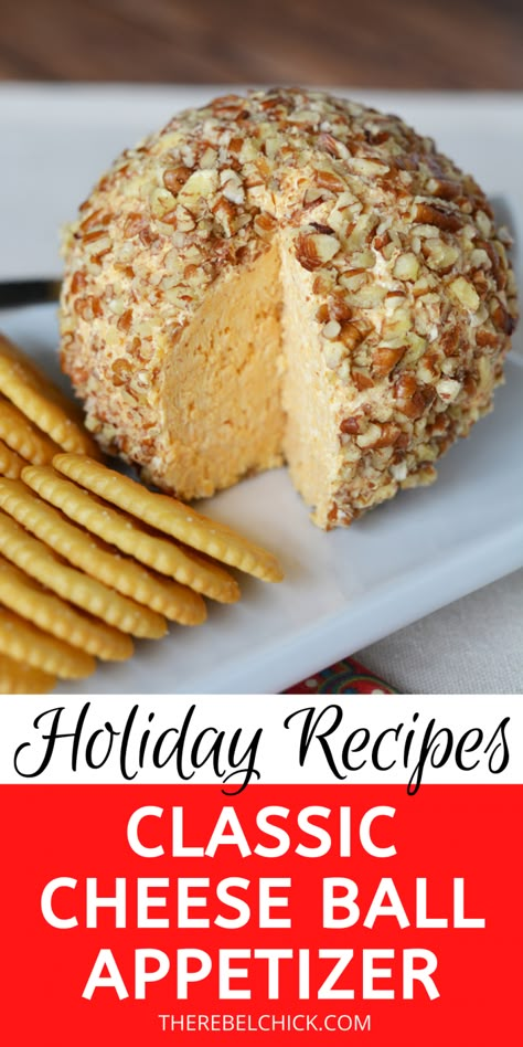 Classic Cheese Ball Recipes Easy, Cheddar Cheese Ball Recipes, Classic Cheese Ball, Keto Wraps, Cheese Ball Recipes Easy, Cheddar Cheese Ball, Farm Cheese, Ball Recipes, Delicious Appetizers