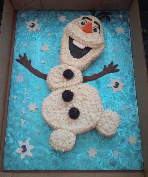 Frozen Birthday Cupcakes, Olaf Frozen Cake, Olaf Birthday Cake, Olaf Cupcakes, Olaf Birthday Party, Birthday Party Frozen, Birthday Cake Pinterest, Frozen Themed Birthday Cake, Olaf Birthday