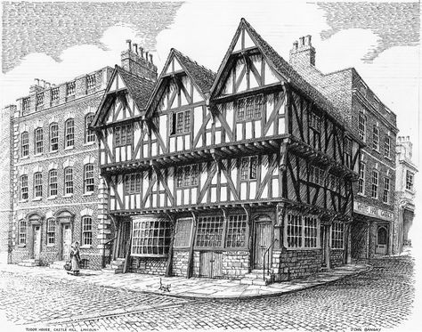 Cottage Reference, Still Life Pencil Shading, Drawing Buildings, European Buildings, Buildings Art, Norwich Cathedral, Lincoln Cathedral, Architecture Blueprints, Town Building